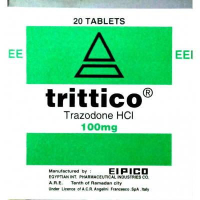 TRITTICO 100 MG ( TRAZODONE )  20 TABLETS